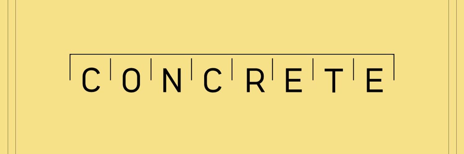 Concrete banner