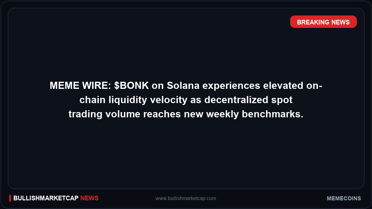 $BONK Trending Across Solana Decentralized Exchanges